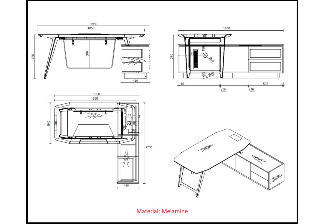 Melamine Table