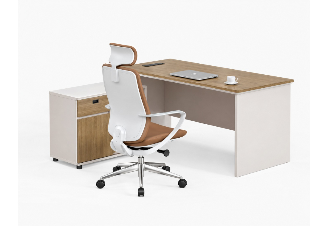 Semi Manager Desk - VELORA - AMFAH Office Furniture